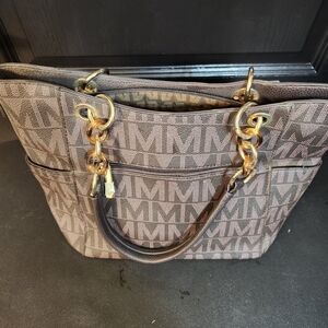 Mia K Farrow Monogram Tote Bag